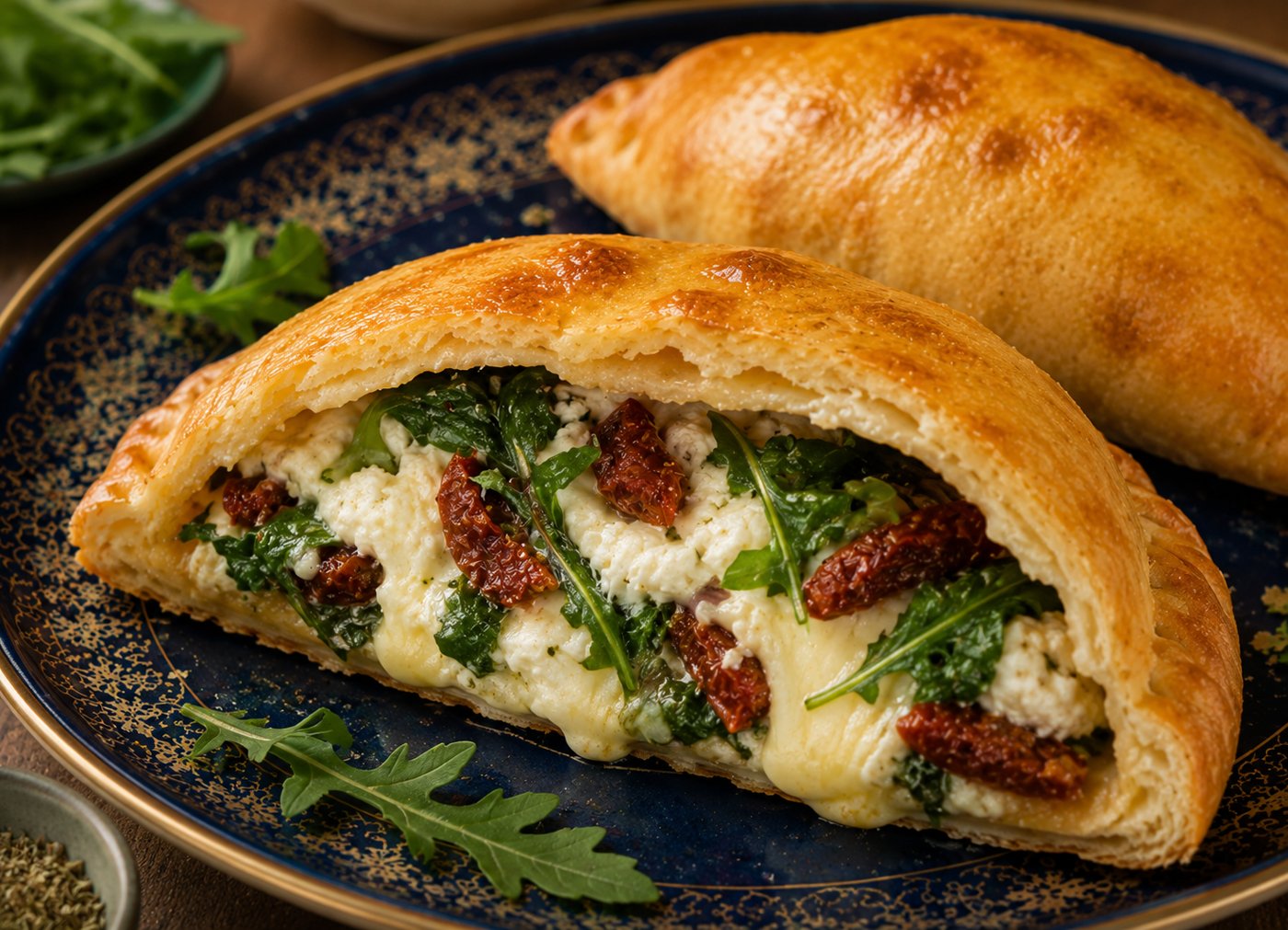 Calzone de Rúcula com Tomate Seco Grano Sorelle