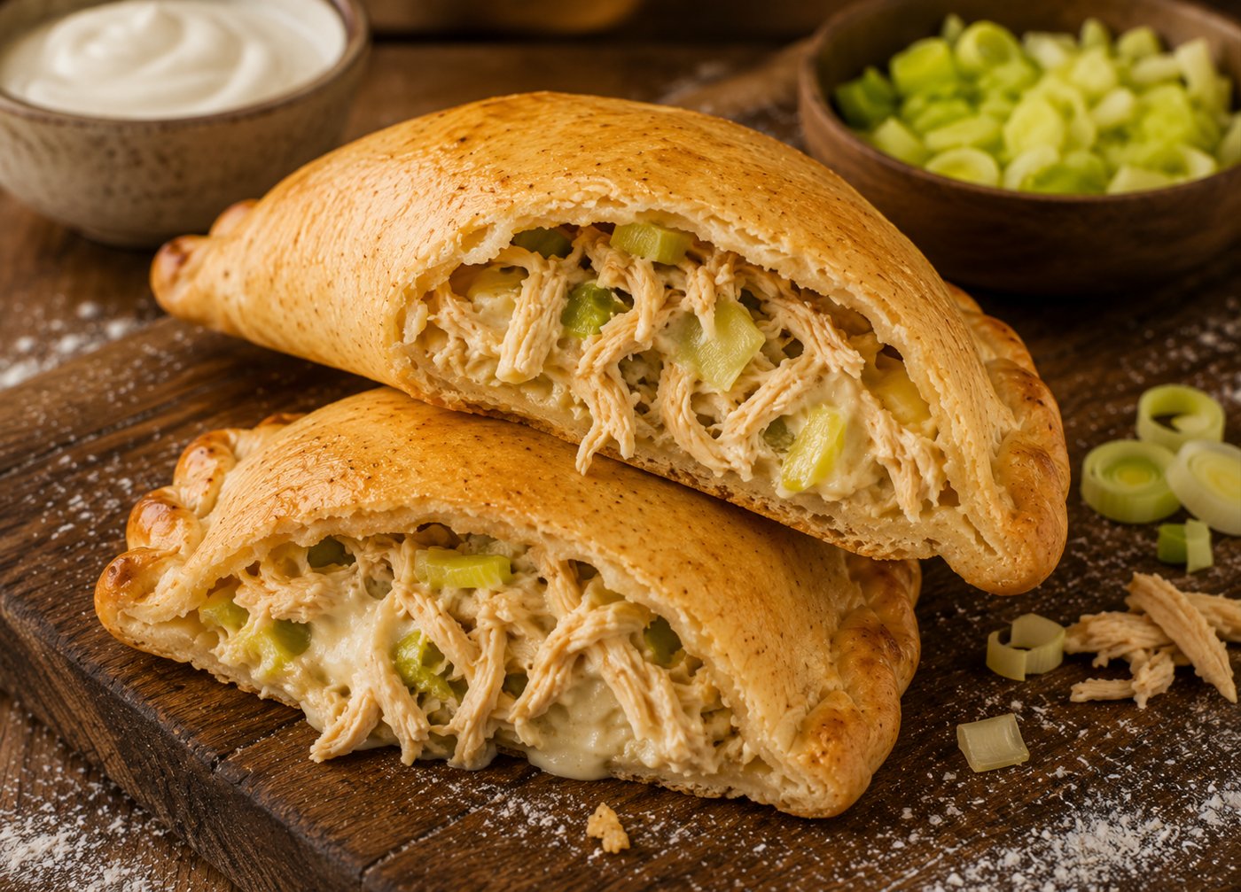 Pastel Integral de Frango com Alho-poró Grano Sorelle